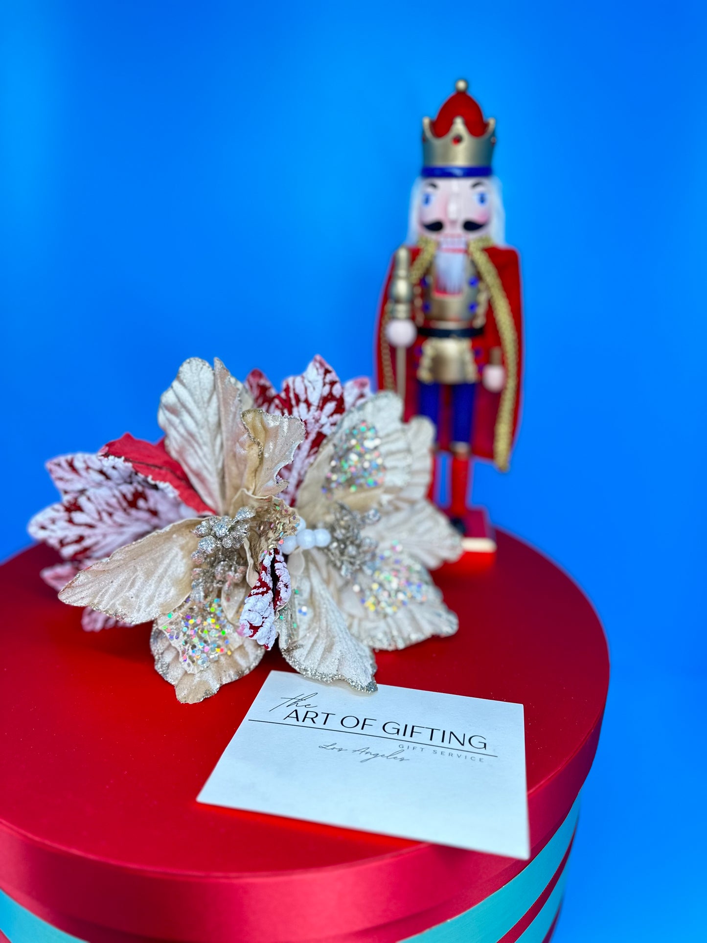 Luxury Round Silk Christmas Gift Box