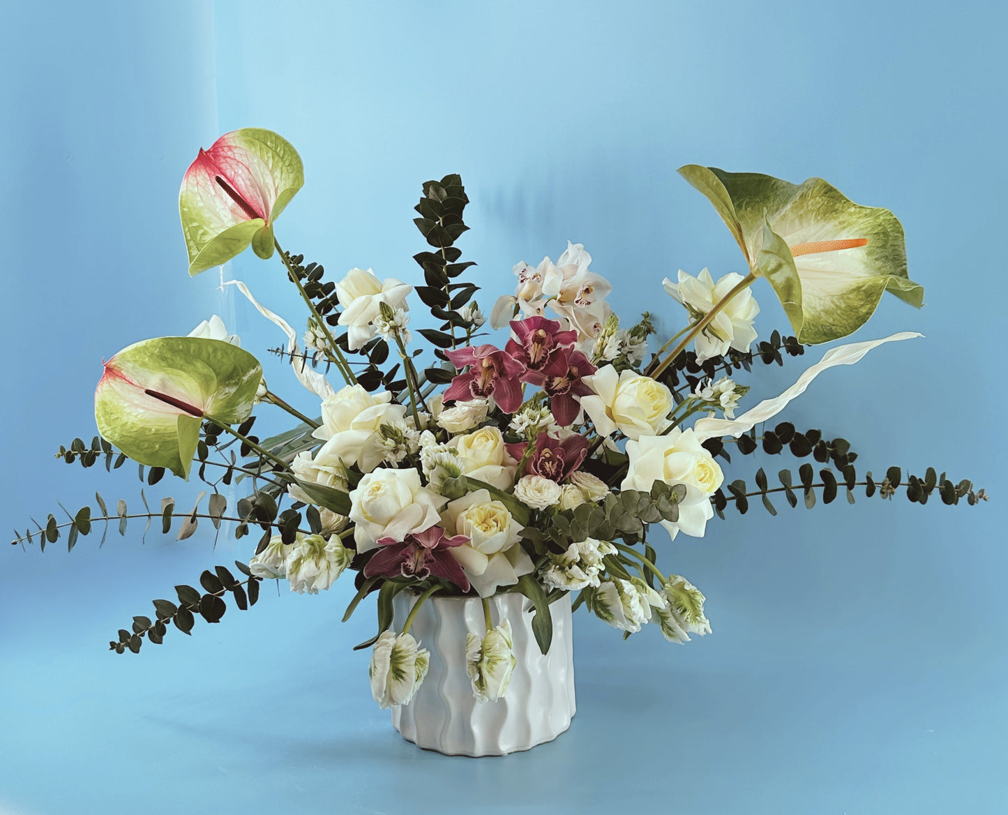 French Style Flowers Matching with a Gift Box