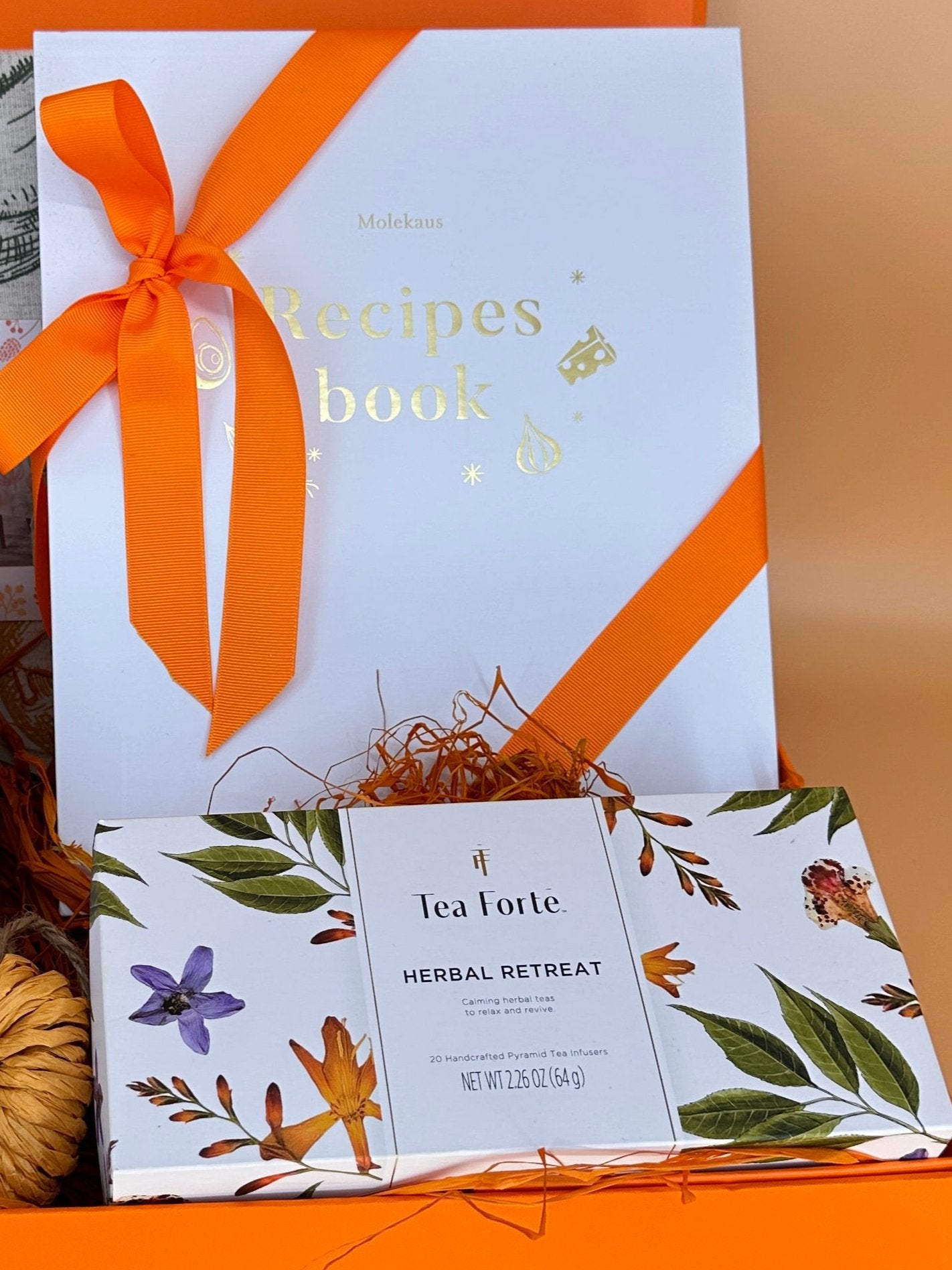 Thanksgiving gift with Tea, Table cloth and Recipes book