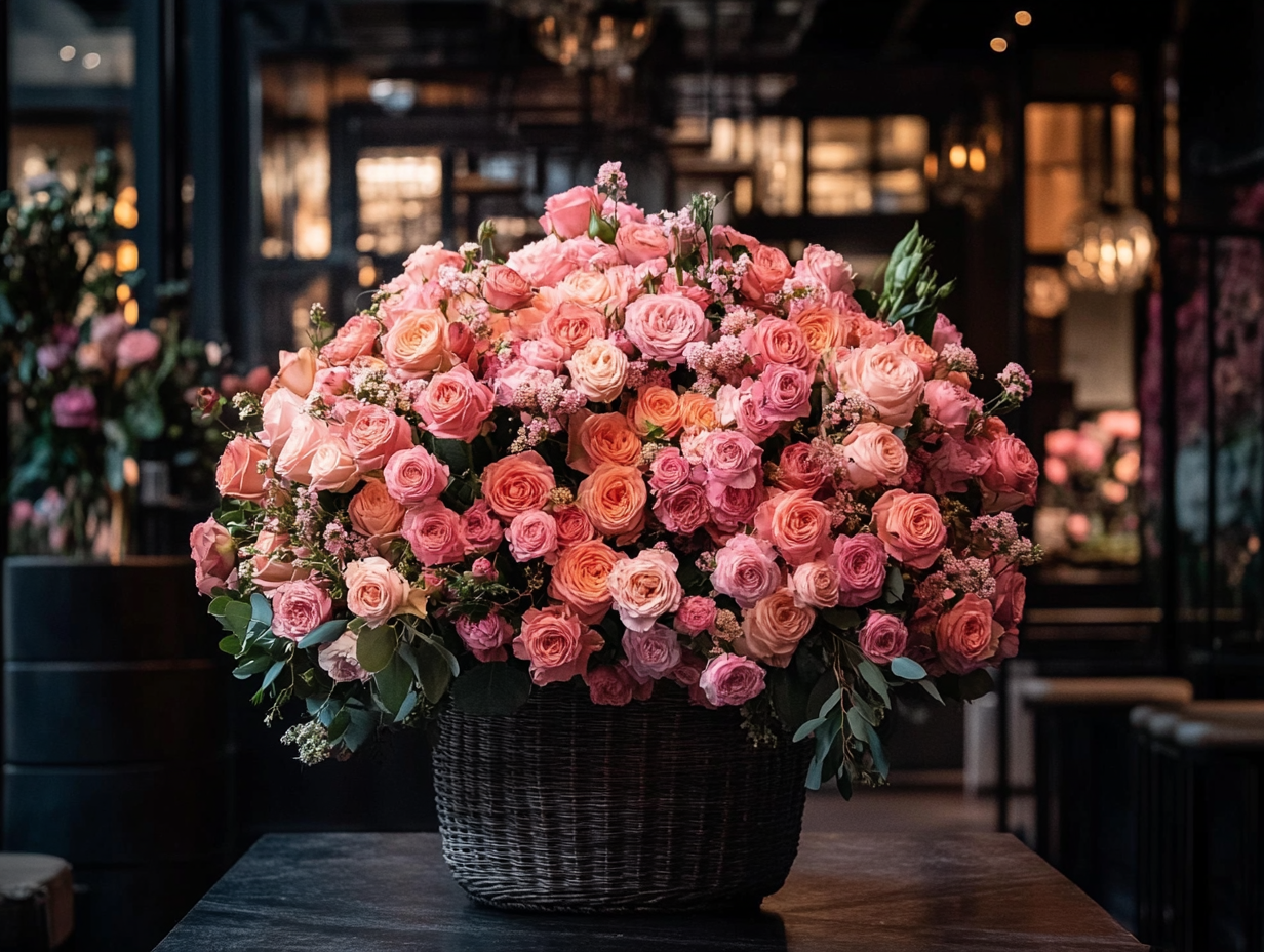 #75 Grand Rose Basket – 300 Roses