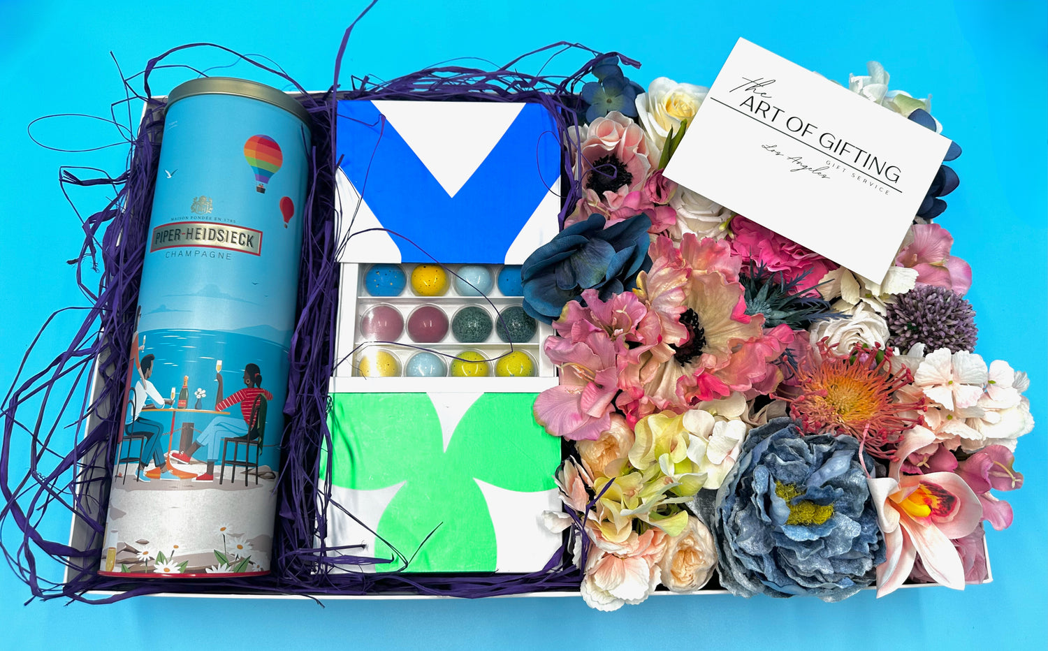 Large Gift Box with Flowers