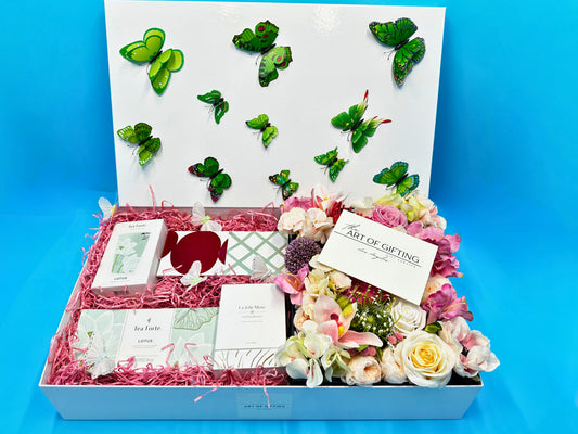Enjoy Yourself Large Gift Box with Flowers