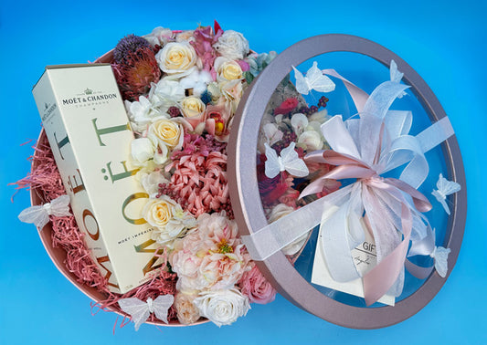 Blooms of Elegance Round Gift Box