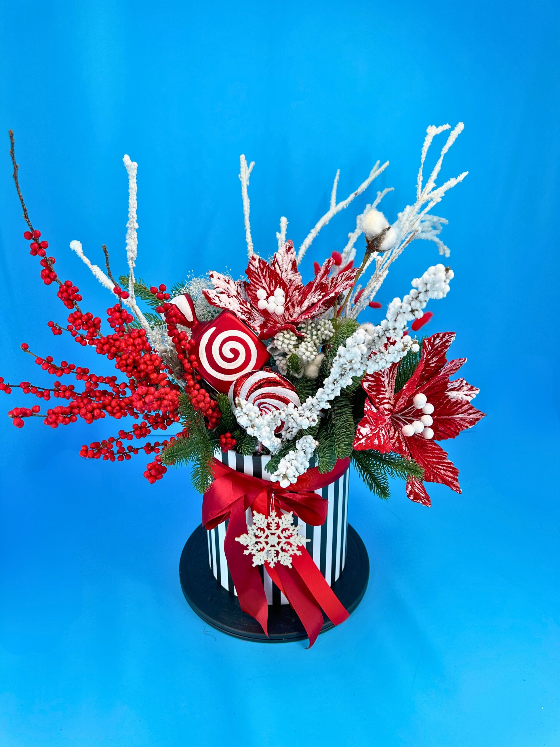 Christmas gift flowers