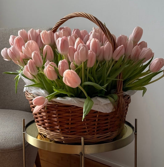 #73 Tulip Basket Delight