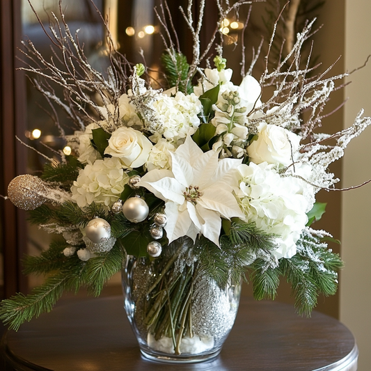 #82 White Christmas Mood Bouquet